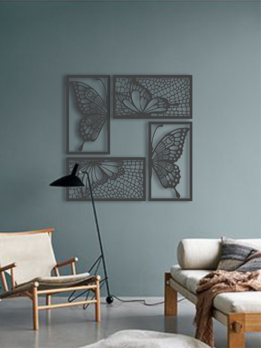 Дерево на стене в интерьере