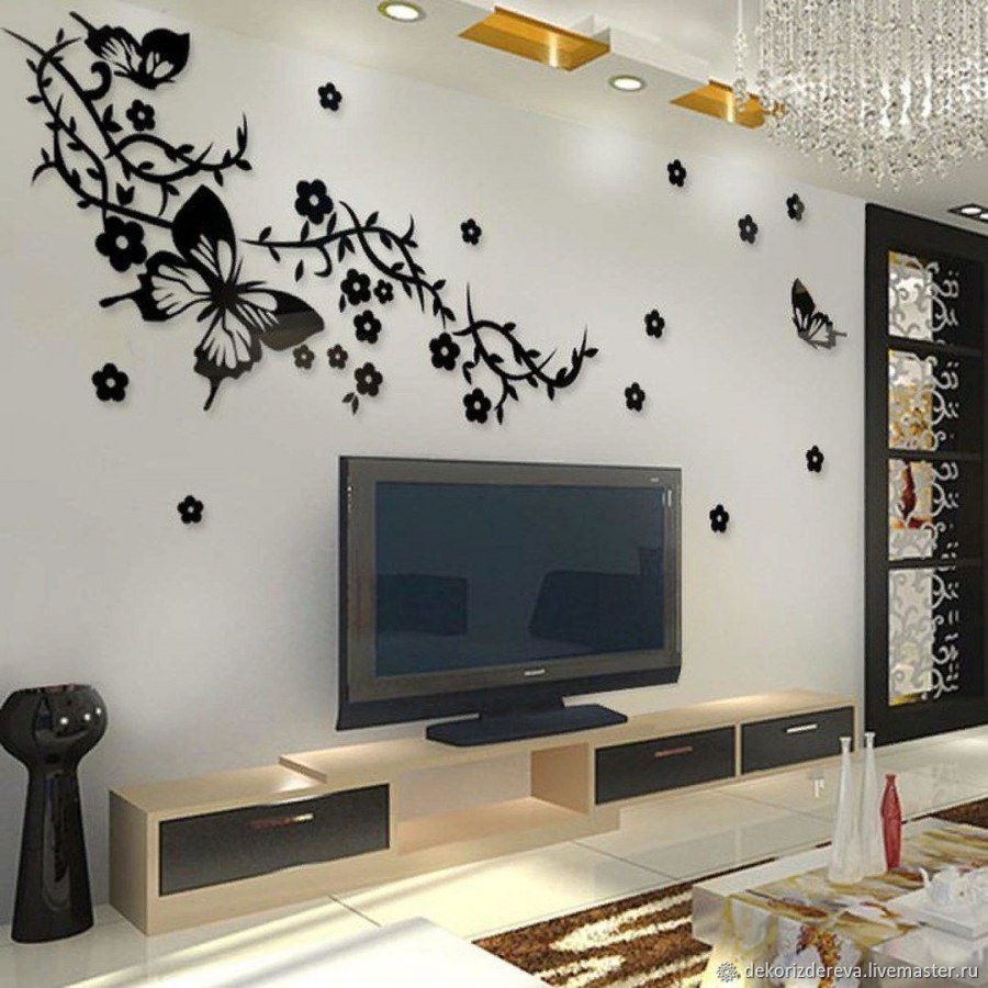 Объемные наклейки на стену