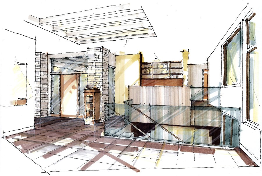 Эскизный проект интерьера