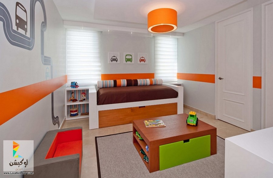 Бело оранжевый интерьер