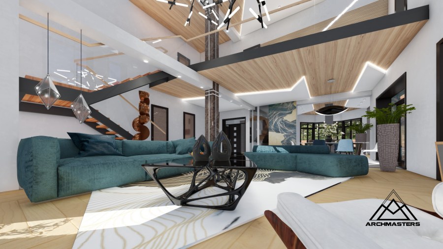 Дом в стиле Райта интерьер