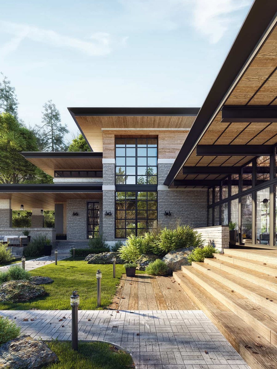 Стиль Райта Modern House