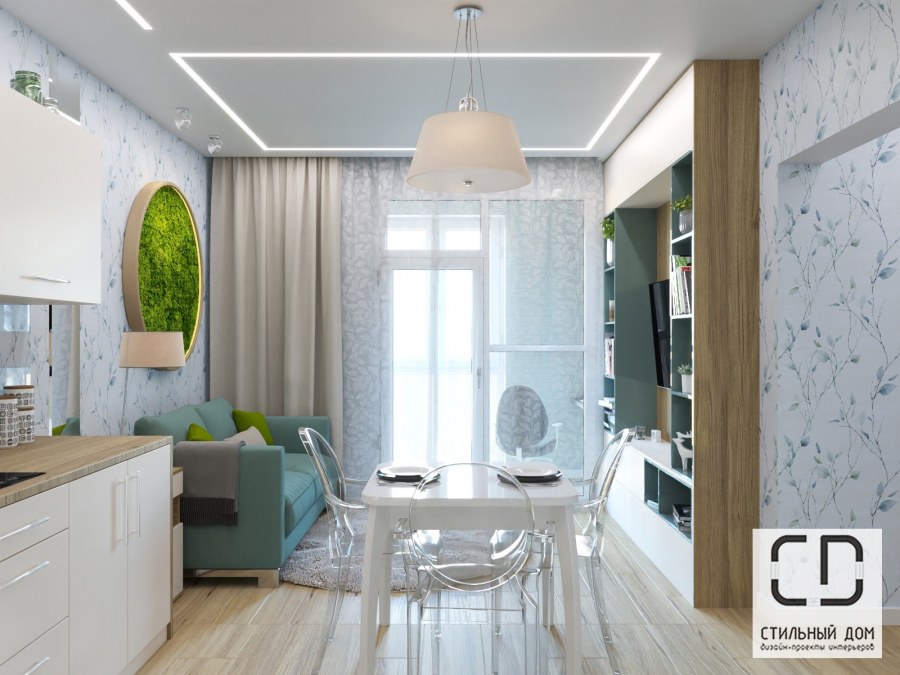 Интерьер однокомнатной квартиры пик