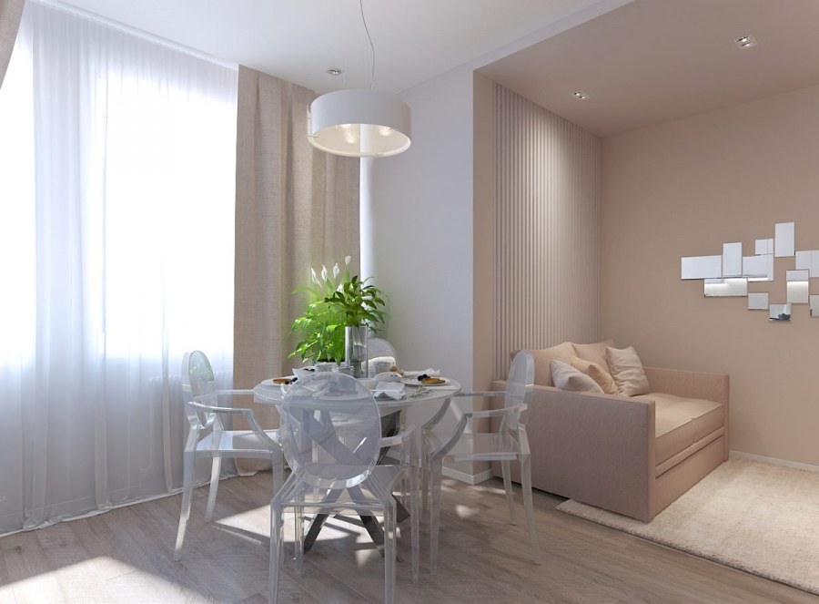 Женская холостяцкая однокомнатная квартира косметический ремонт