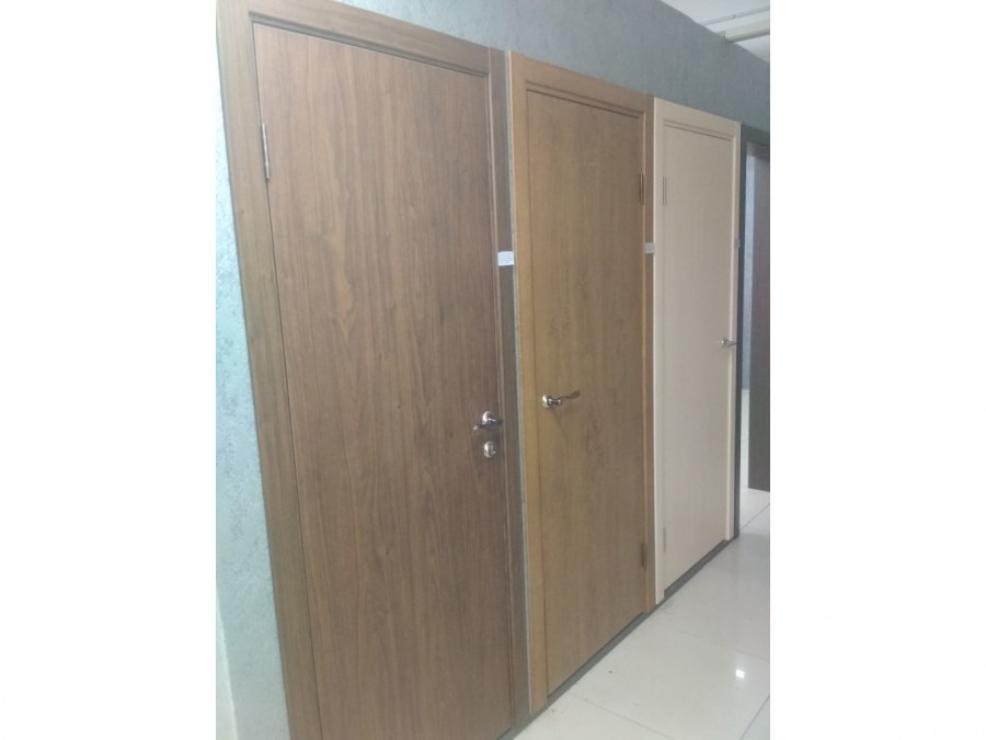 Двухстворчатая дверь пластикавая «золотой дуб «105/200