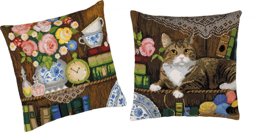 Риолис подушки вышивка крестом
