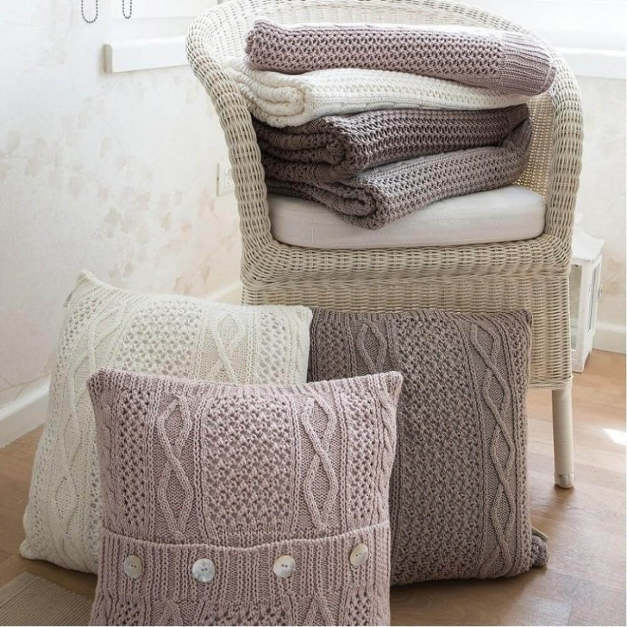 Плед вязаный