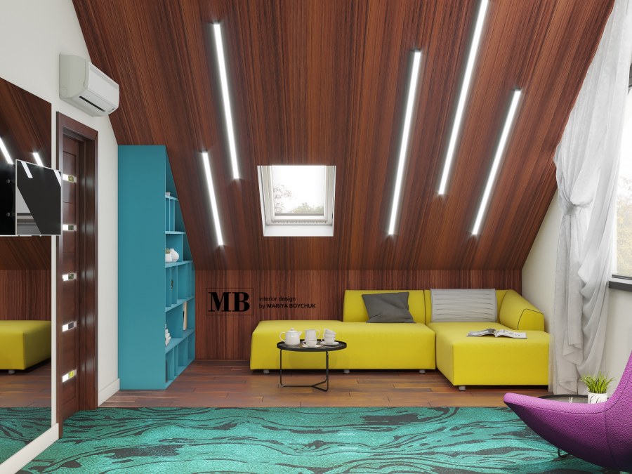 Шторы на мансарду для мальчика подростка