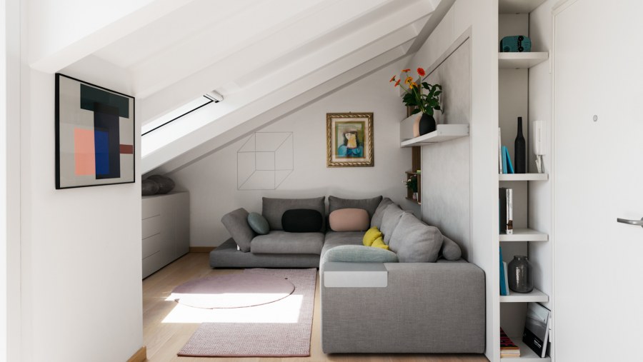 Шторы на мансарде