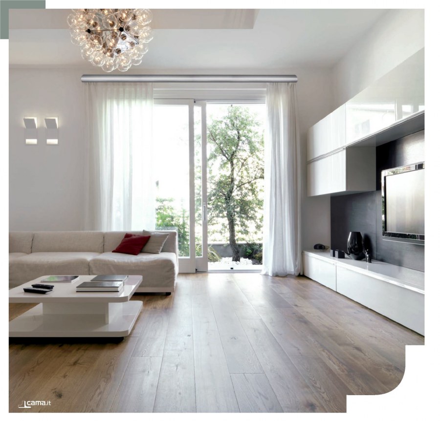 Темный пол светлая мебель