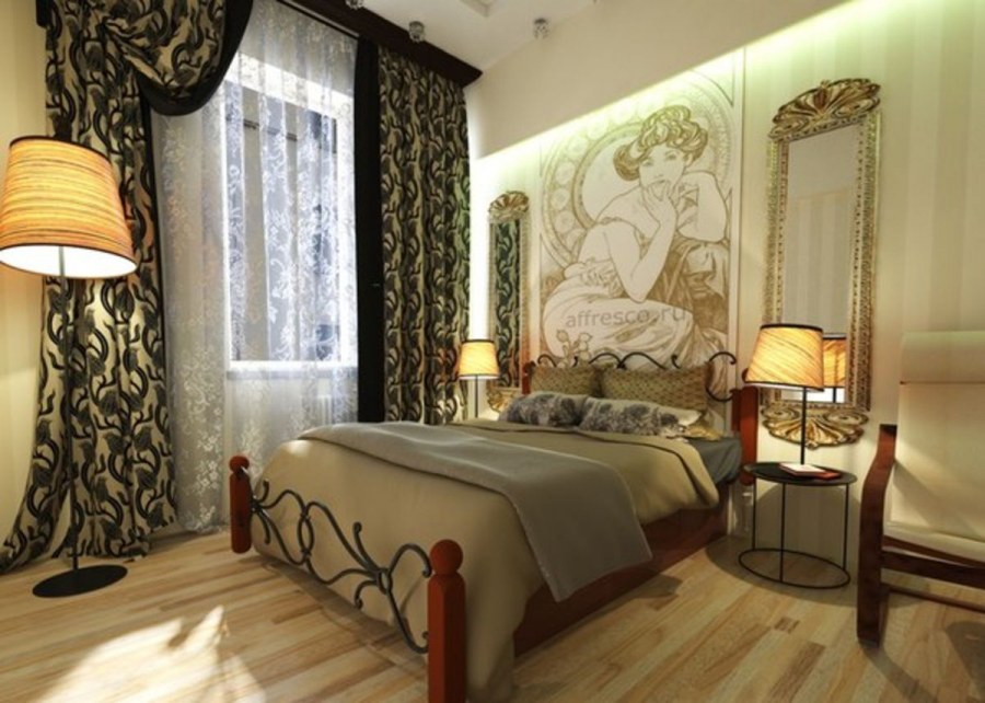 Интерьер спальни в стиле Модерн