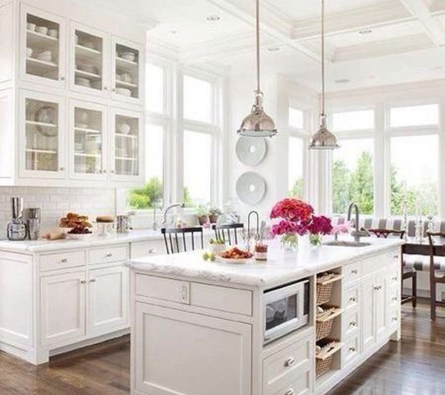 Сканди кухня серая