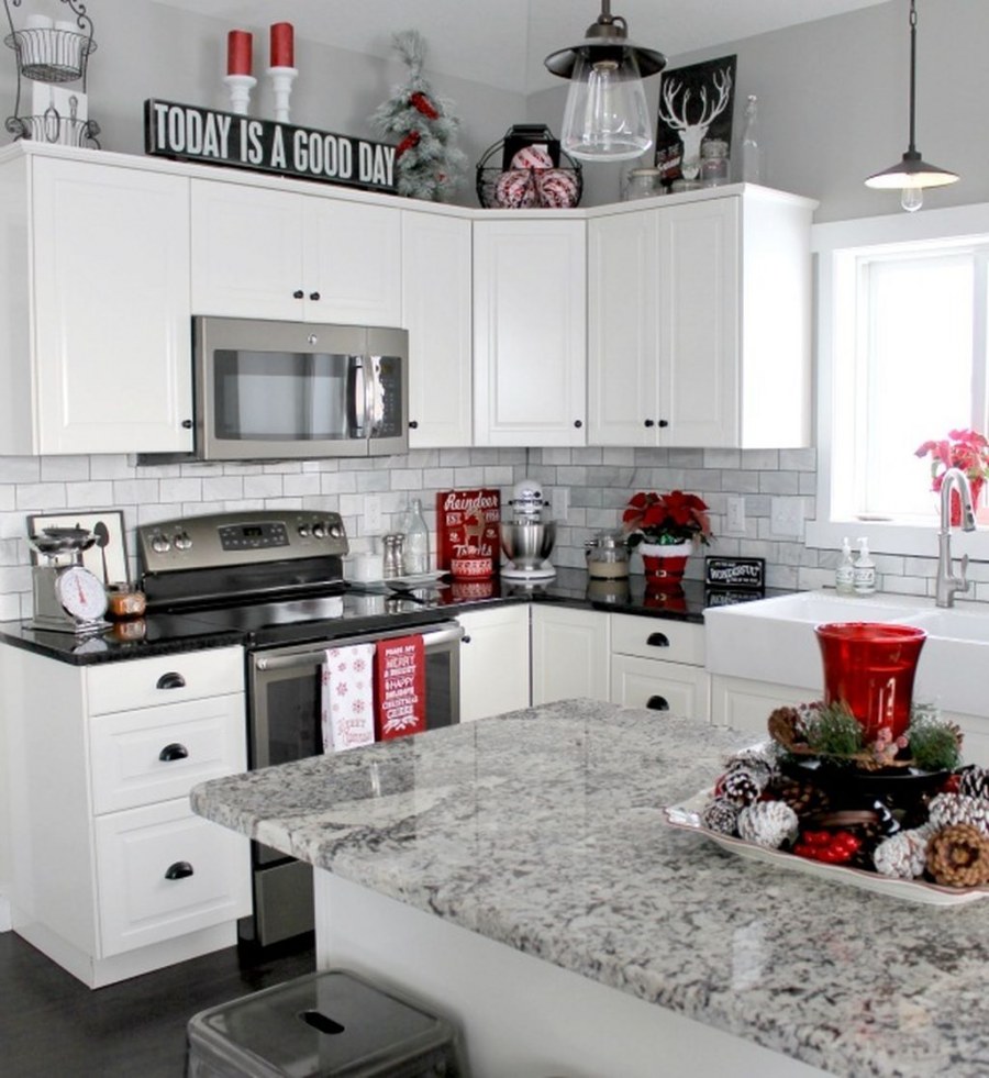 Декор белой кухни