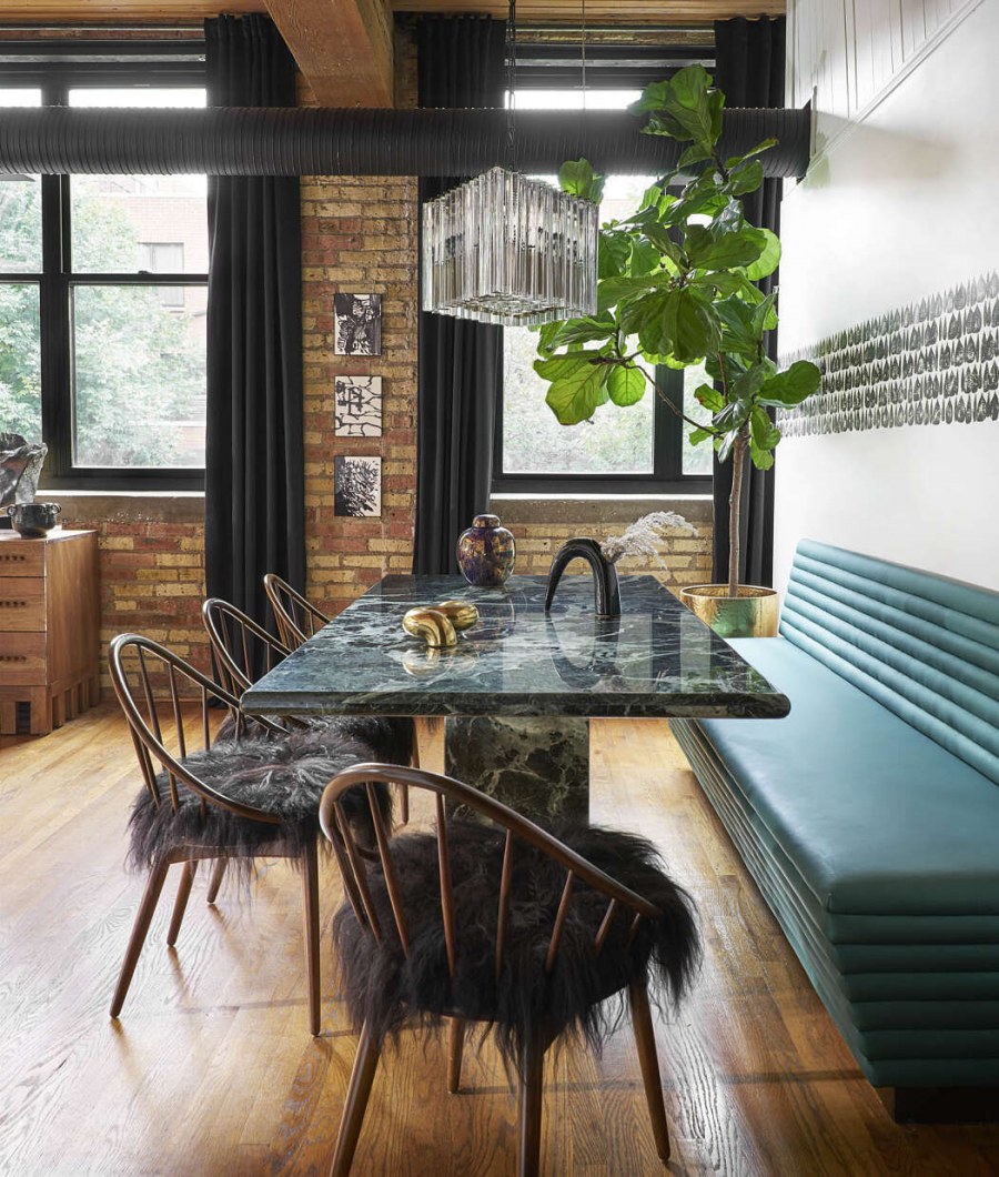 Лофт пространство интерьер черный