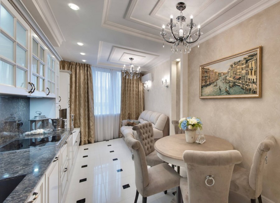 Венецианская штукатурка в неоклассике