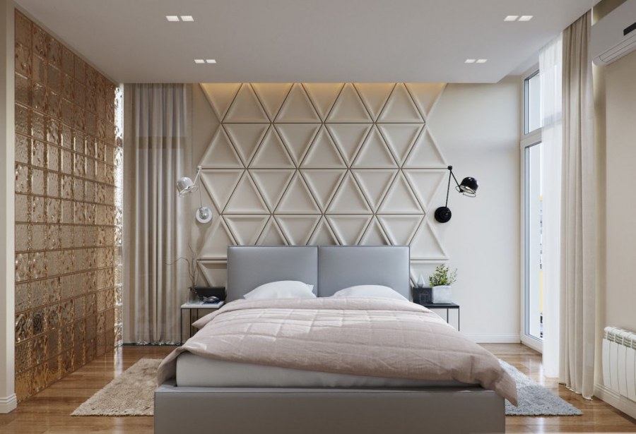 Стена за кроватью