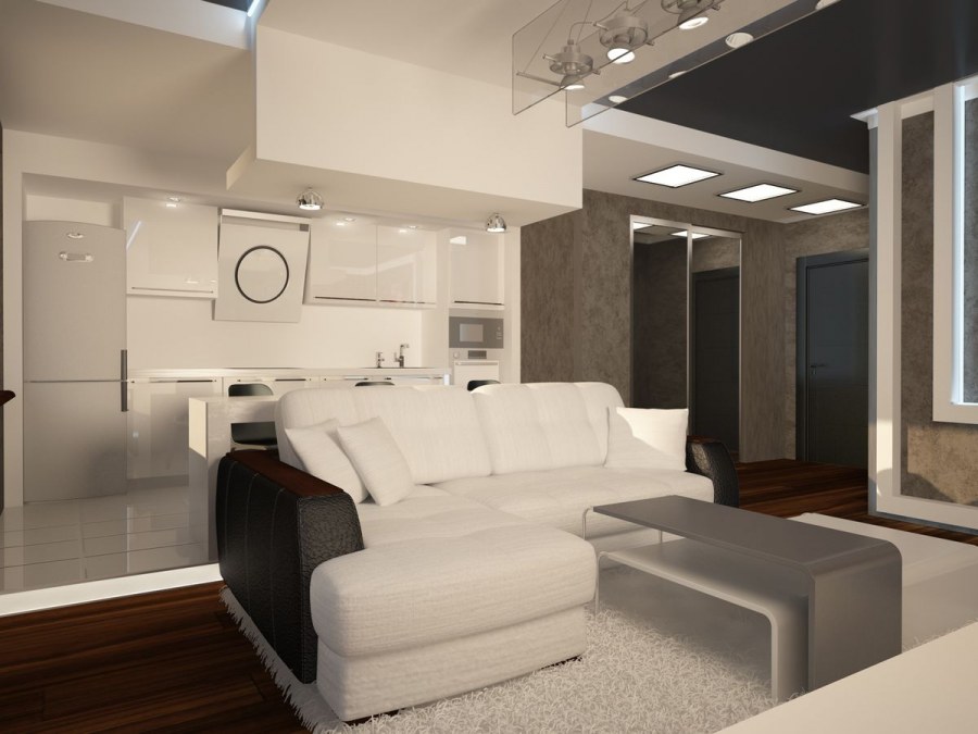 Кухня-гостиная 40 кв.м планировка