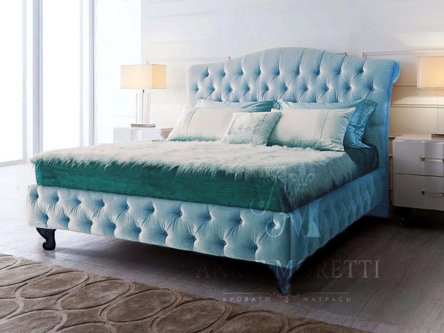 Кровать Аскона с каретной стяжкой