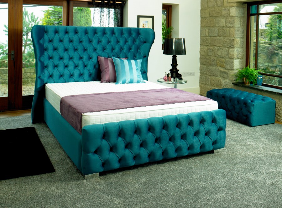 Кровать King Size изумруд