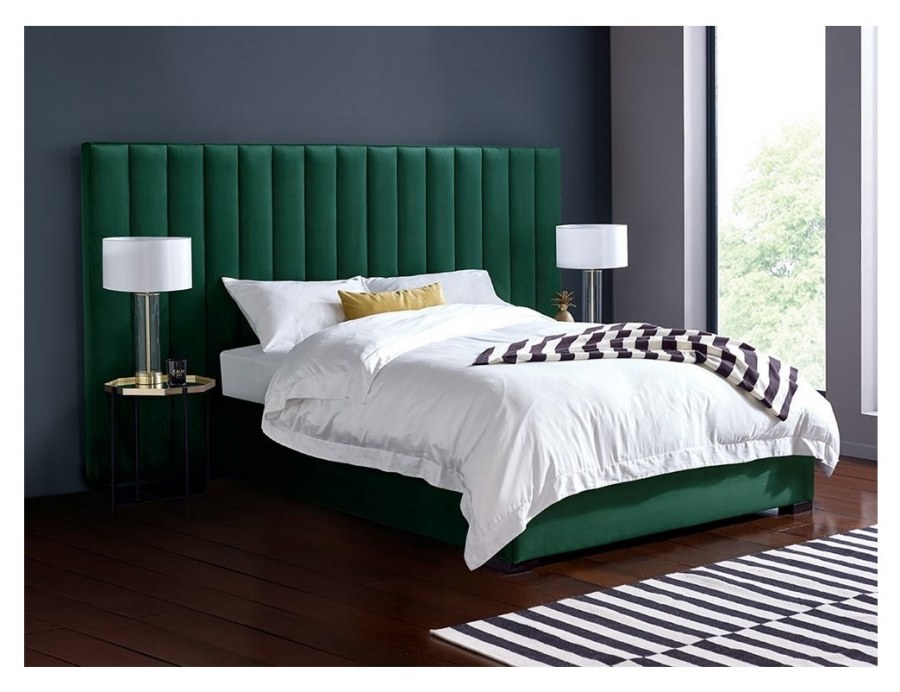 Кровать Maxwell зеленого цвета 200х200 с подъёмным механизмом