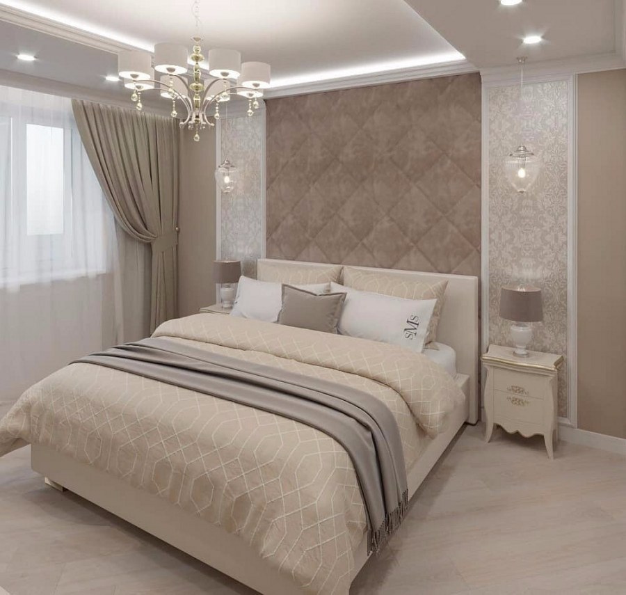 Бежевая спальня