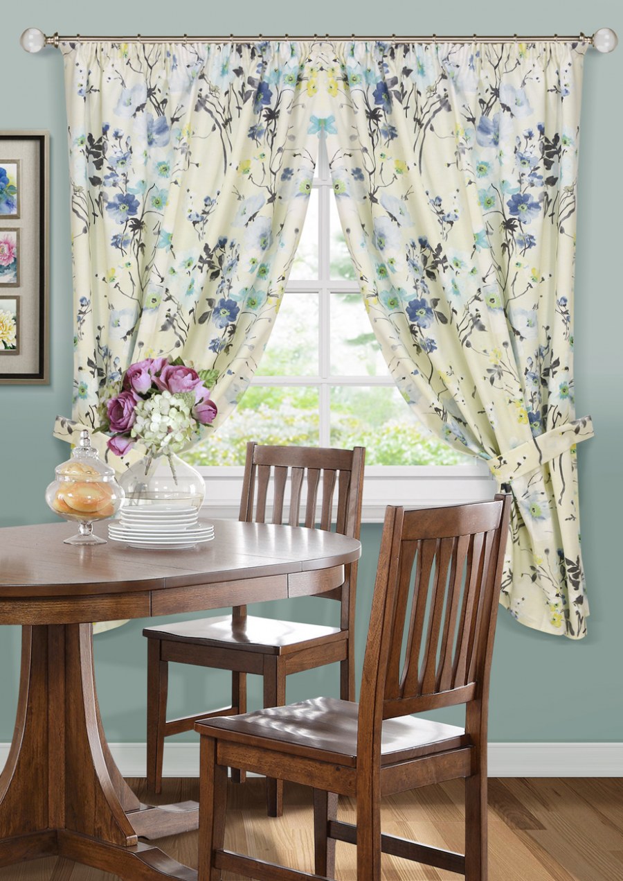 Штора для кухни Kauffort "Натурель", с подхватом, высота 175 см.