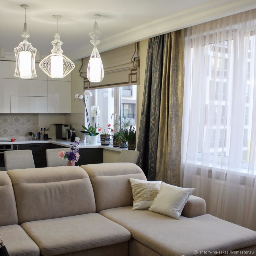 Шторы для белой кухни