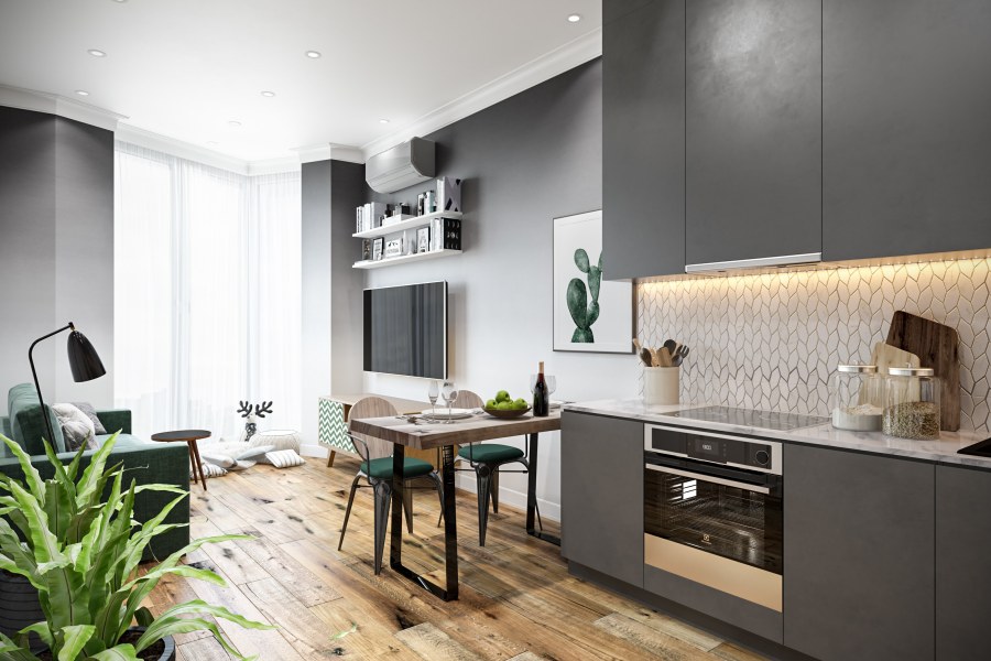 Кухня гостинная 18кв м пик