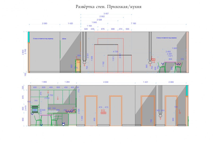 Развертка двери