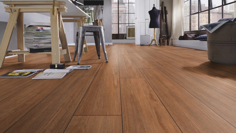 Kronotex Mammut — ламинат дуб макро светло-серый d 3670