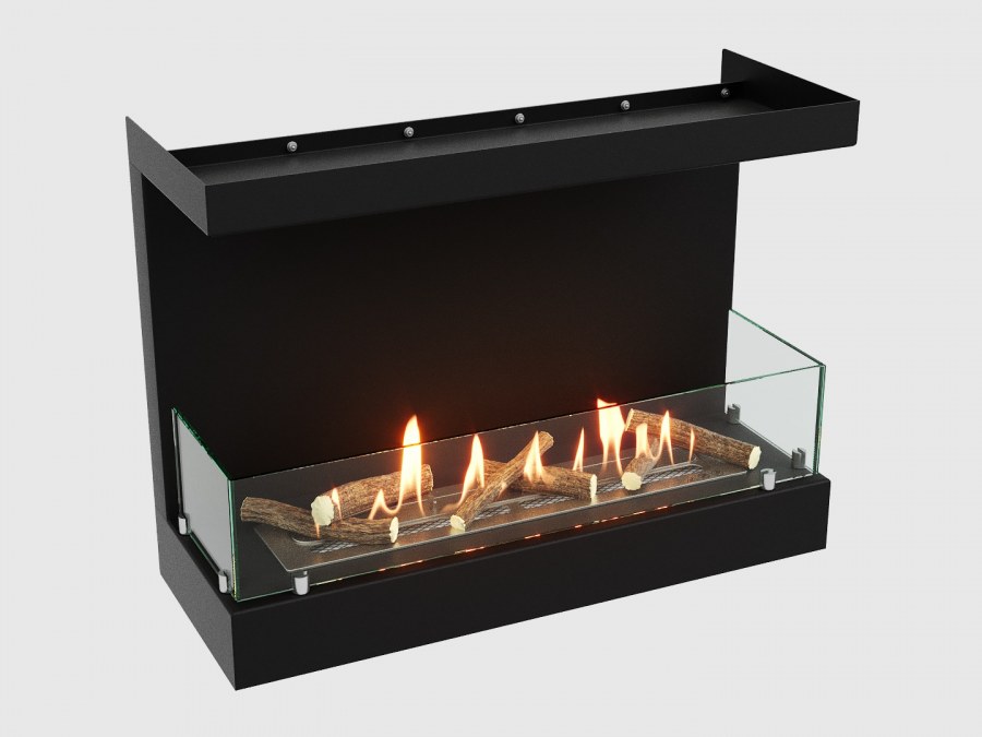 Торцевой биокамин Lux Fire