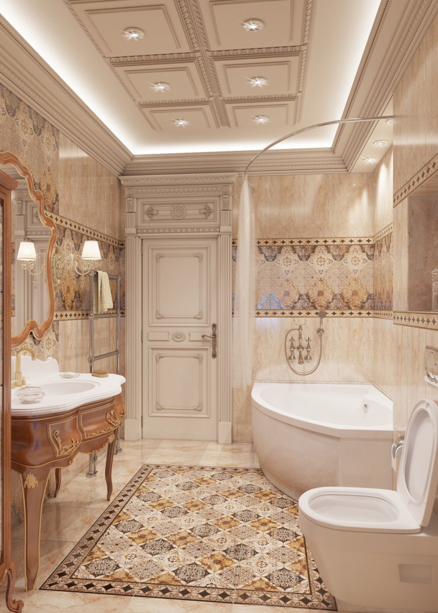 Ванная в классическом стиле