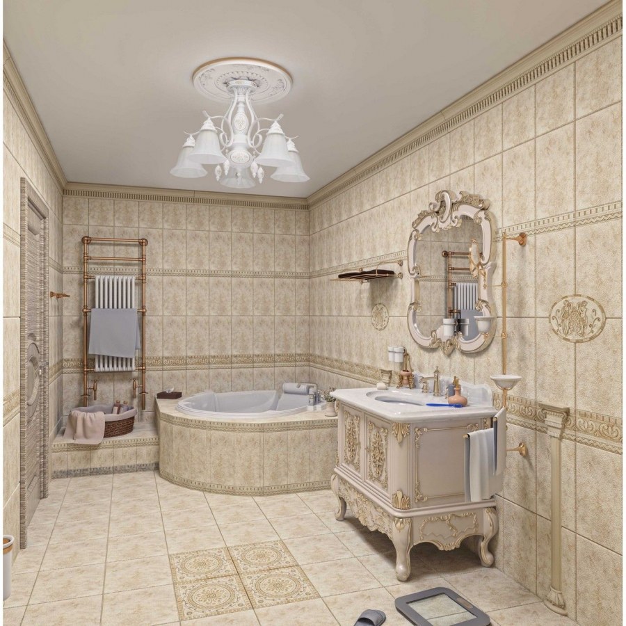 Ванная в классическом стиле