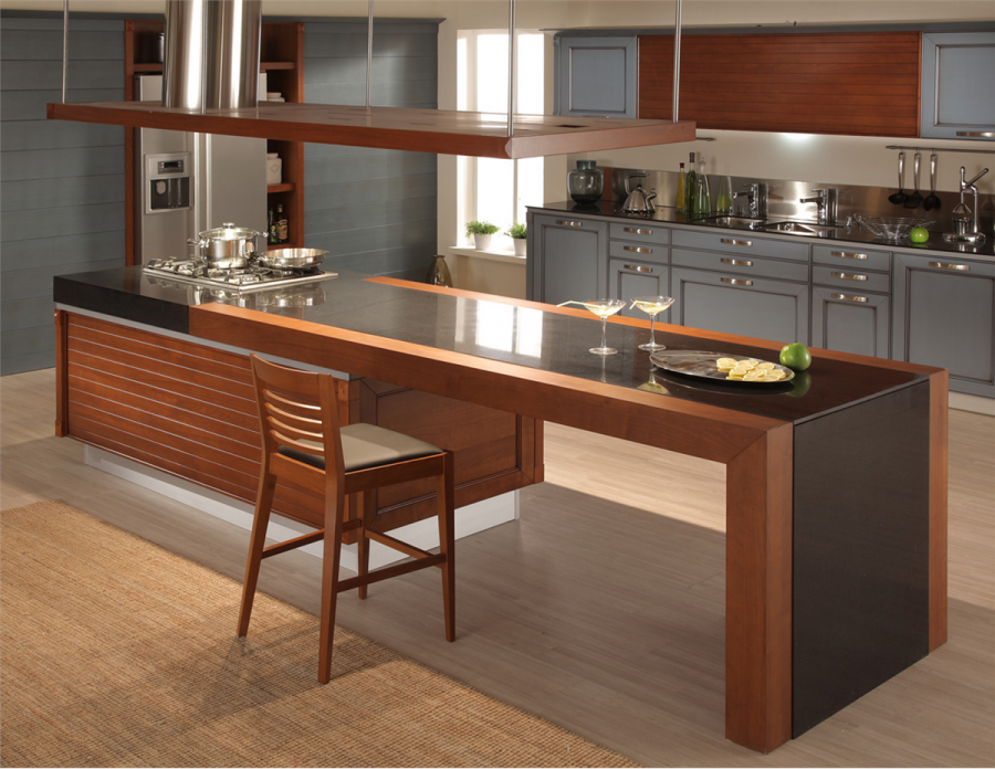 Кухонный гарнитур с островком