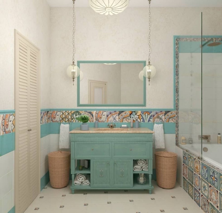Ванная в средиземноморском стиле
