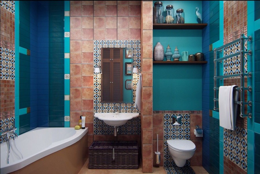 Ванная в средиземноморском стиле