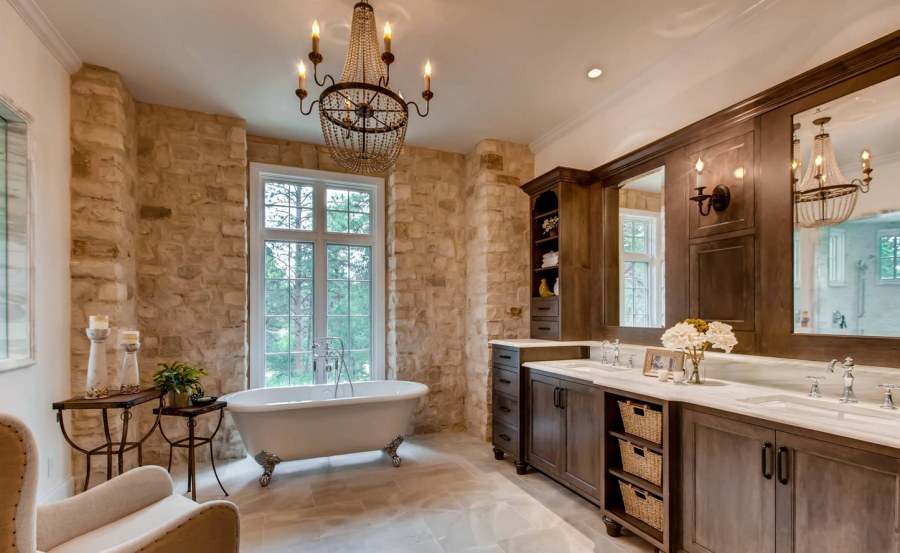 Средиземноморский стиль в ванной комнате