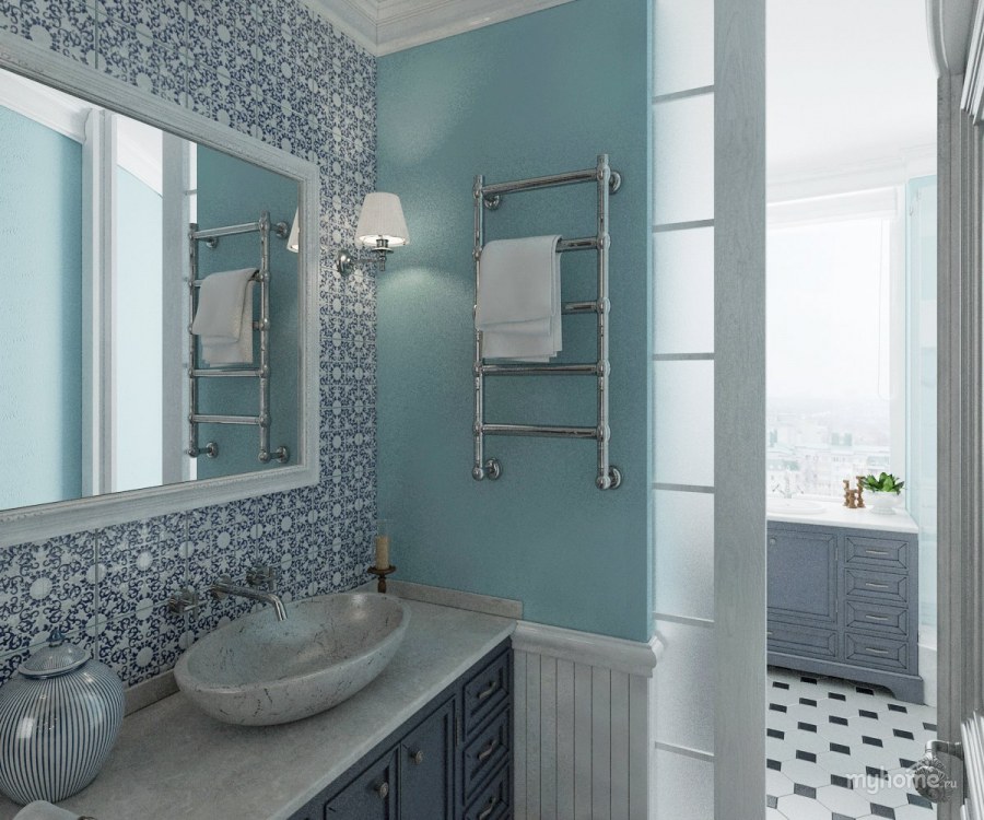 Уютная большая ванная