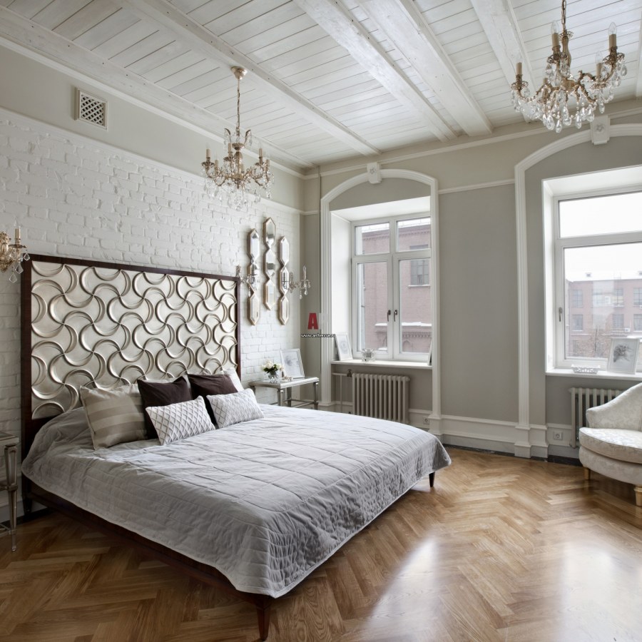 Интерьер спальни в сталинке