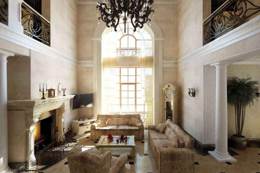 Chandelier Interior Bright background