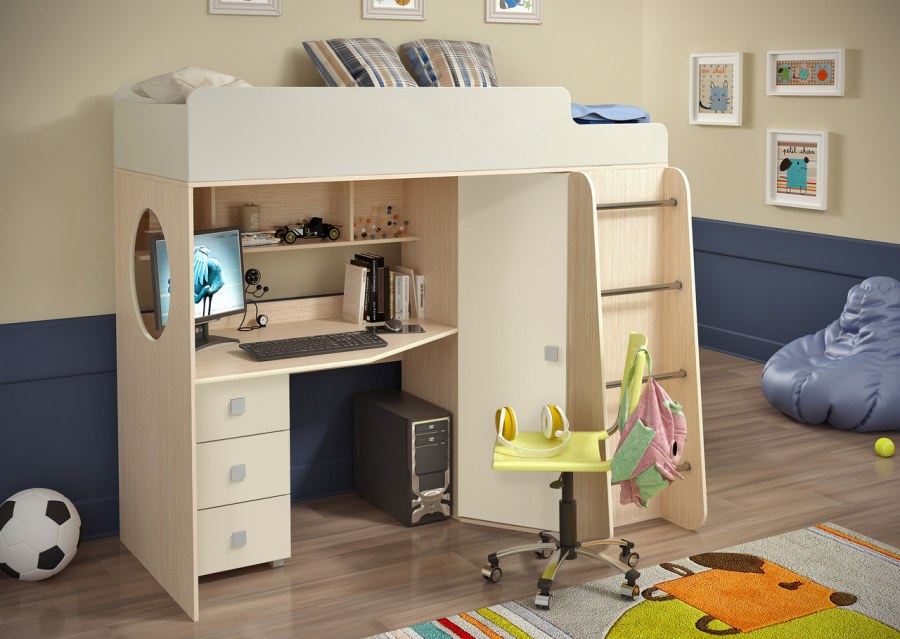 Кровать-чердак м15 Доминик