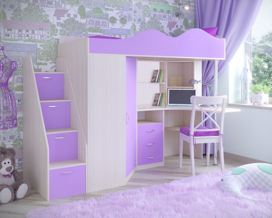 Кровать-чердак Легенда 11