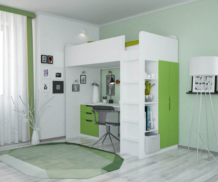 Кровать-чердак м85 РВ-мебель