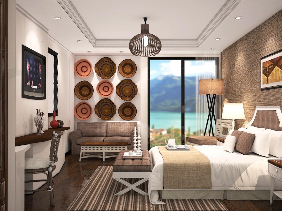 Спальня в стиле сафари Африка