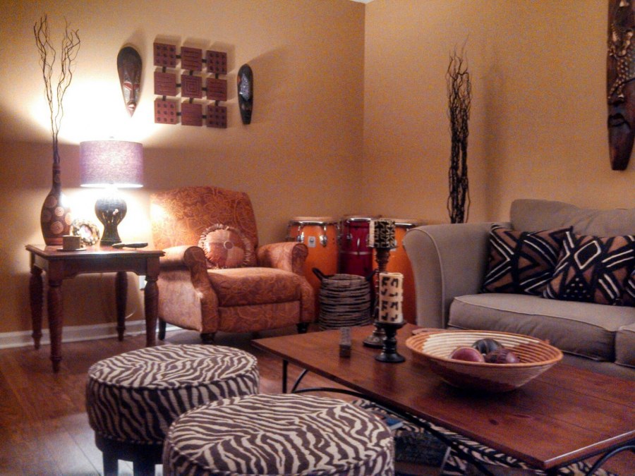 Гостиная в тропическом стиле