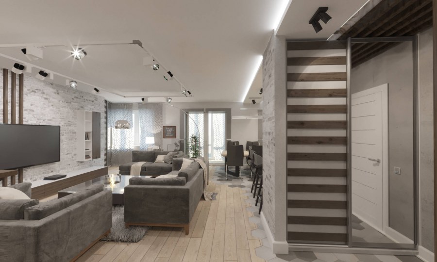 Проект дизайнерский дома 138 м²