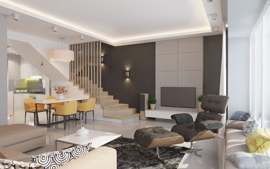 Интерьер таунхауса эконом класса