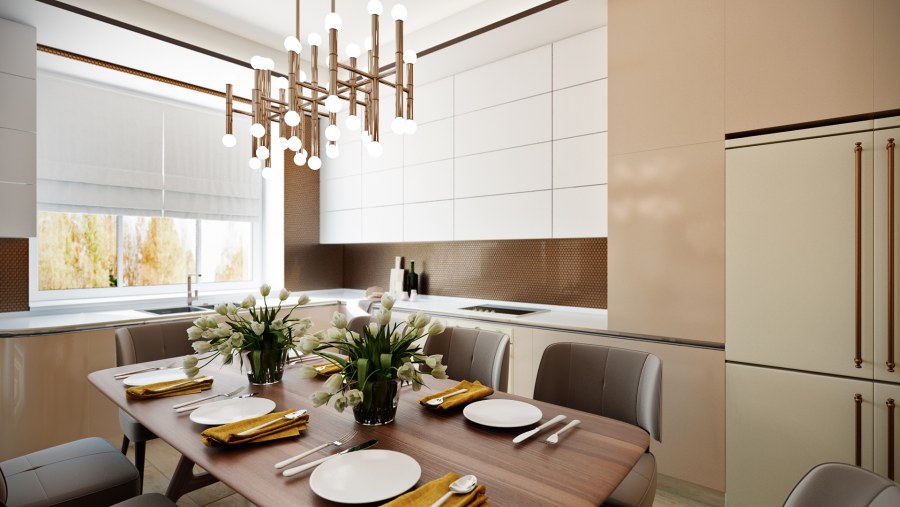 Интерьер таунхауса 160 м2