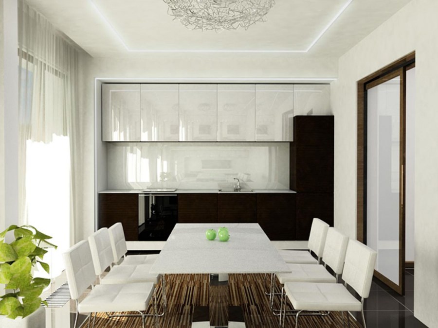 Интерьер таунхауса в стиле Контемпорари