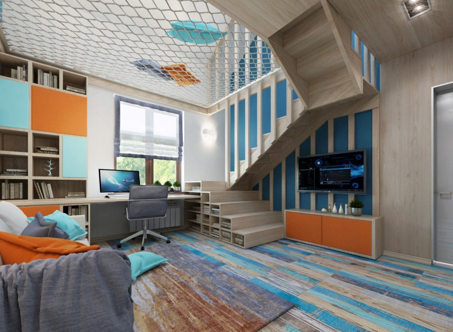 Таунхаус интерьер 2 этаж